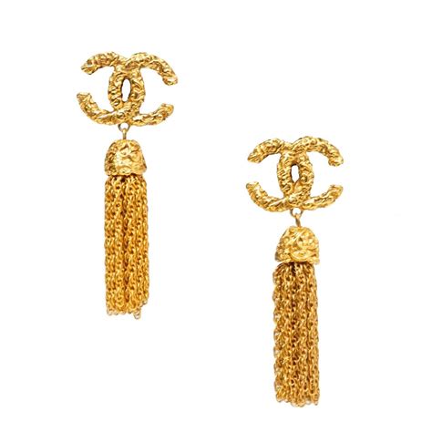 vintage chanel tassel earrings